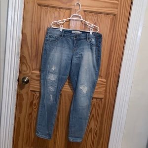 Torrid boyfriend jean with distressed legs